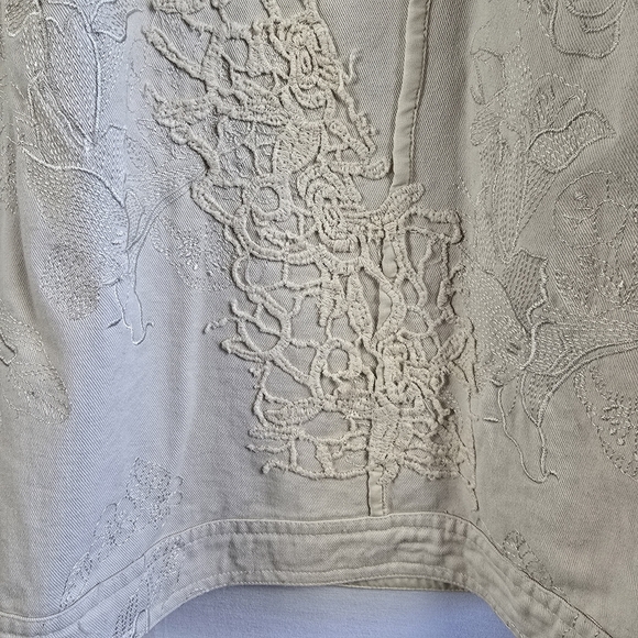 Laura Ashley Embroidered Cotton Jean Jacket - Picture 14 of 16